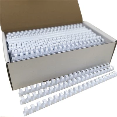 Bela barva 14 mm 19 obroči plastični glavnik vezave